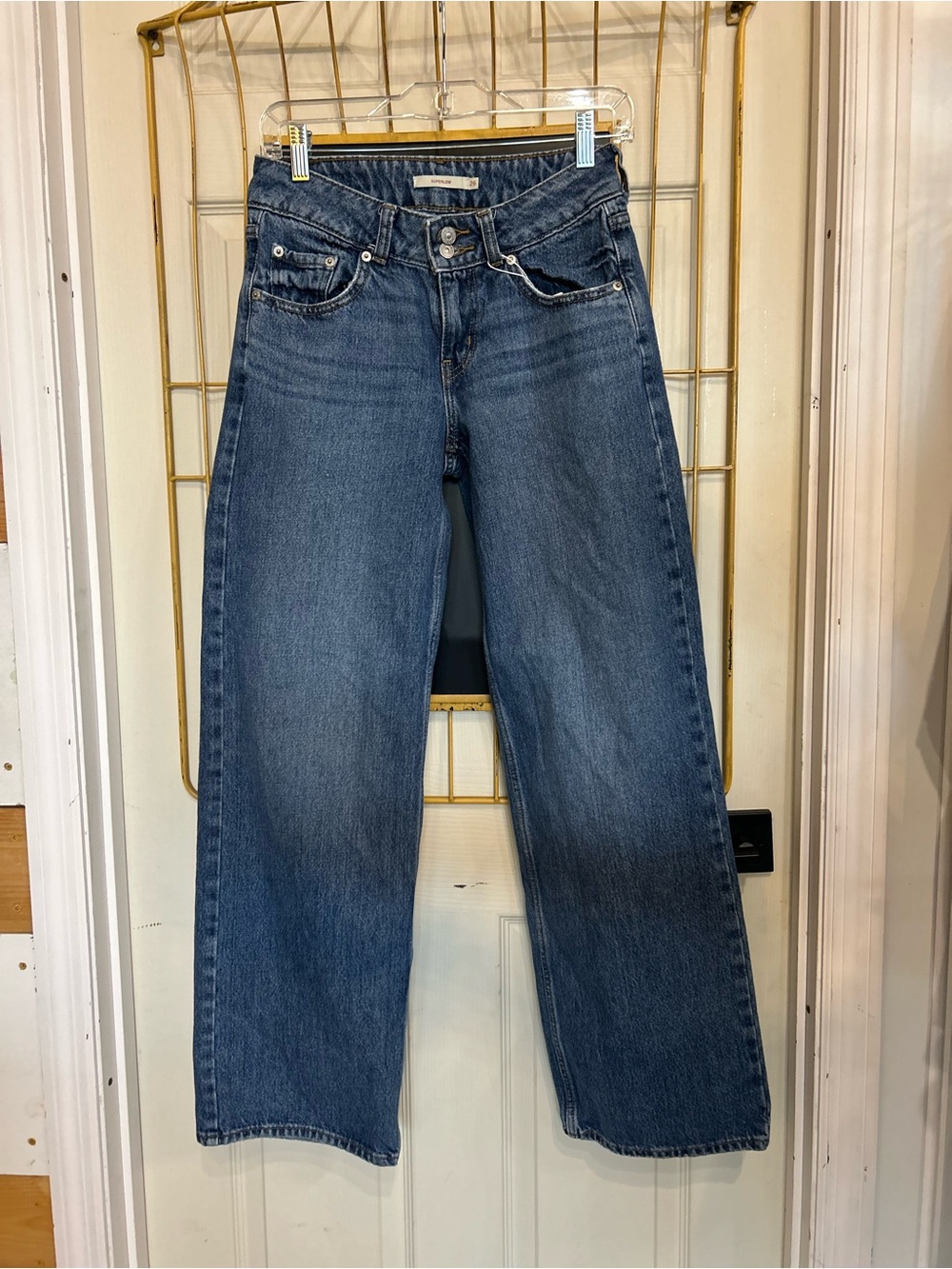 Levi’s Super low Wide Leg Blue Denim Jeans